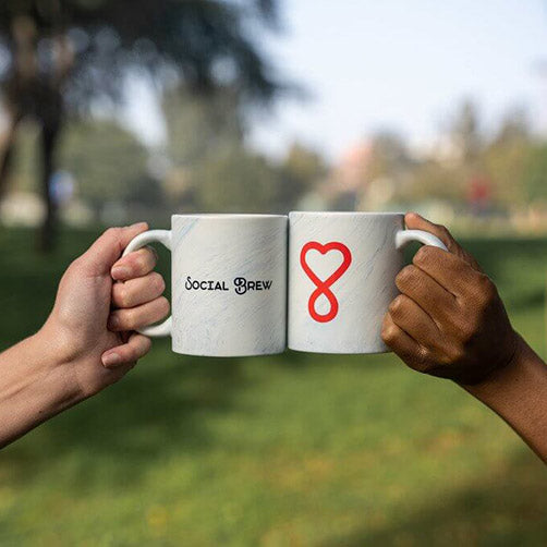 Heart warmer mug